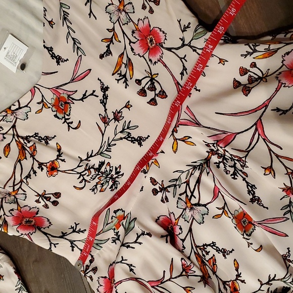 NWT Ecote Urban Outfitters Long Sleeve Floral Print Flowy Mini Dress Woman 10 - Picture 10 of 10